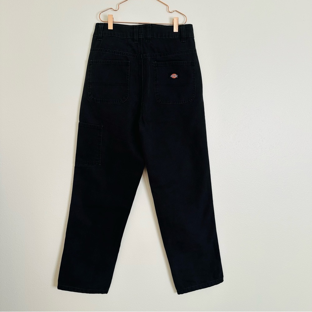 New Dickies Canvas Low Rise Cotton Baggy Wide Leg Cargo Carpenter Pants - Picture 9 of 10